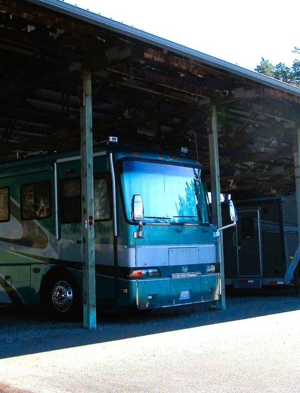 covered RV storage